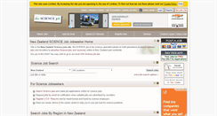 Desktop Screenshot of nz.thesciencejob.com