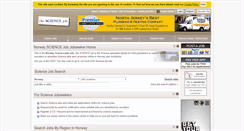 Desktop Screenshot of no.thesciencejob.com
